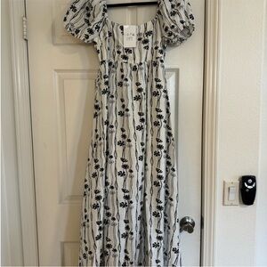 Chic Millibon Black Floral Patterned Dress